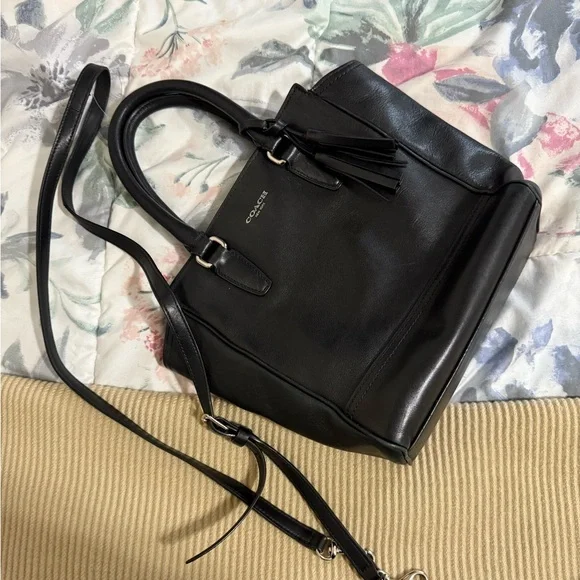 COACH Legacy Mini Black Tanner Handbag - Picture 8 of 10